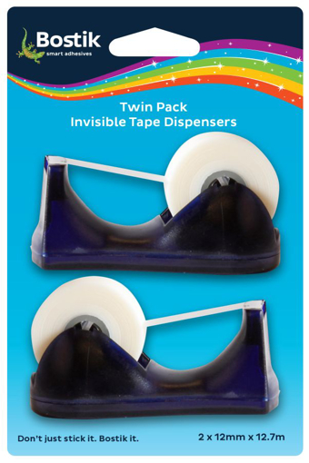Picture of Invisible Tape 12mmx12.7M Dispenser Twin Pack