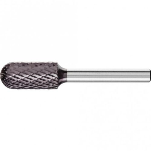 Picture of Burr 6mm Cylindrical With Radius End 12x25 HiCoat
