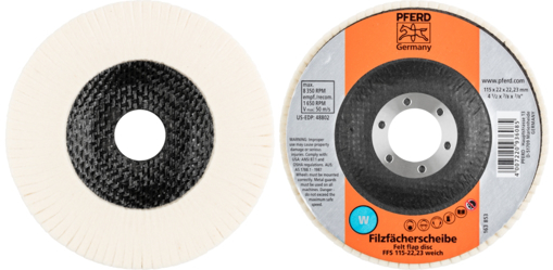 Picture of Flap Disc 115mm Felt W Soft