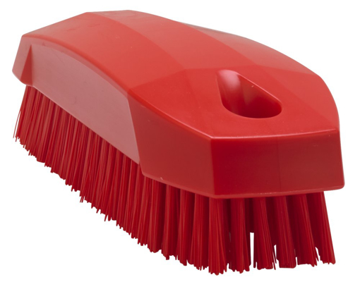 Picture of Nailbrush 130mm Red - Hard Bristle