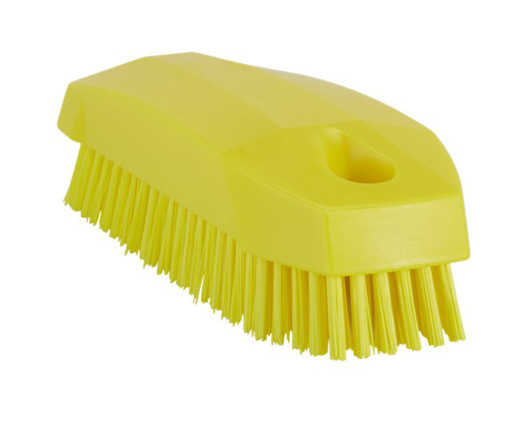 Picture of Nailbrush 130mm Yellow - Hard Bristle