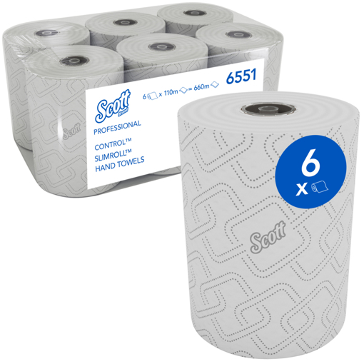 Picture of Hand Towel Roll 2 Ply Control White 198mmx110M[6]