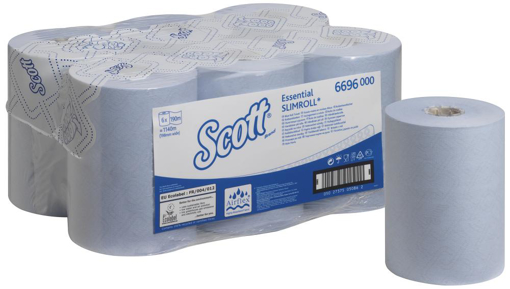 Picture of Hand Towel Roll 1 Ply Essential Blue 198mmx190M[6]