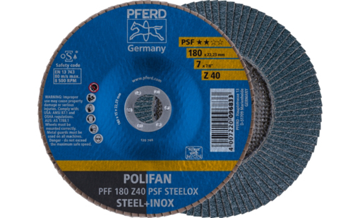 Picture of Flap Disc 180mm Z 60Grit PS-FZ Flat PFF