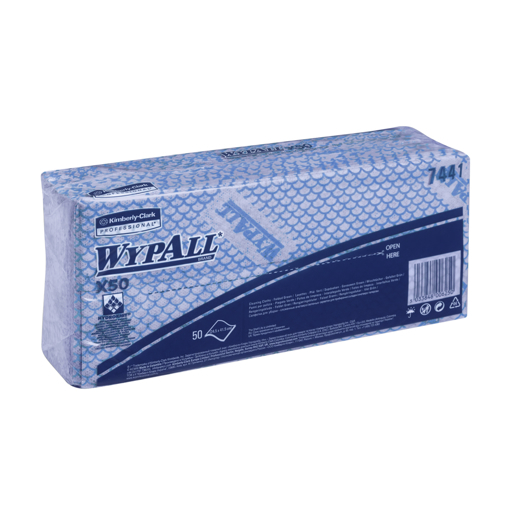 Picture of Wiper Cloth X50 Blue 245x416mm[50]