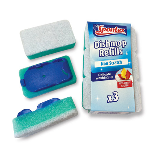 Picture of Dishmop Refill Non Scratch 3 Pack