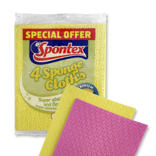Picture of Cloth Super Sponge 21x18cm 4 Pack