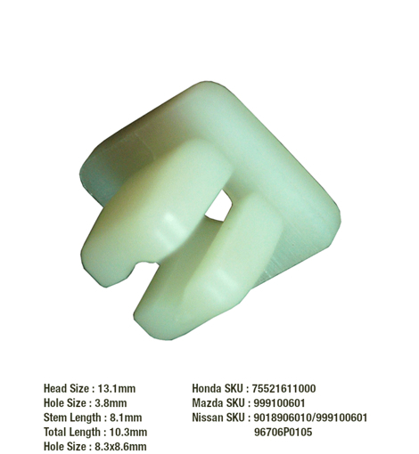 Picture of Plasnut Universal - White Plastic