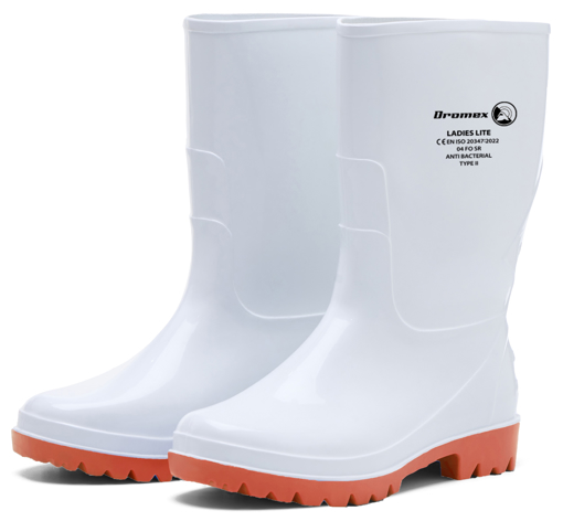 Picture of Gumboot White Ladies Calf Length Size 8