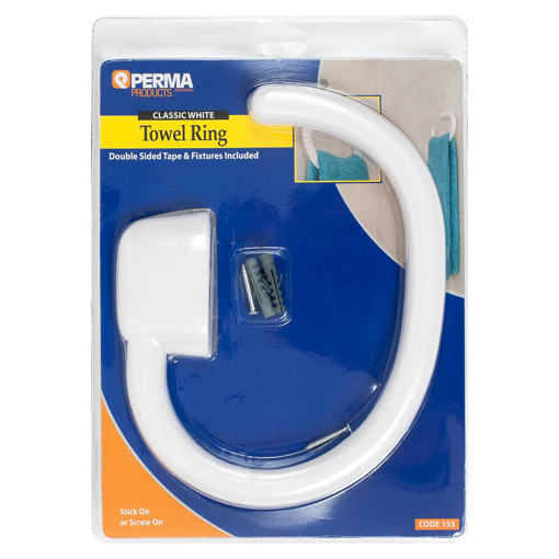 Picture of Towel Holder Ring White Vogue - Stick On TBC