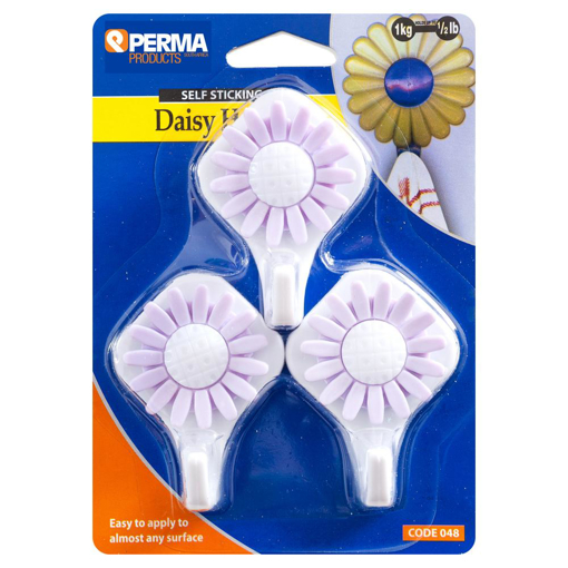 Picture of Hook Daisy White - Stick On[6]