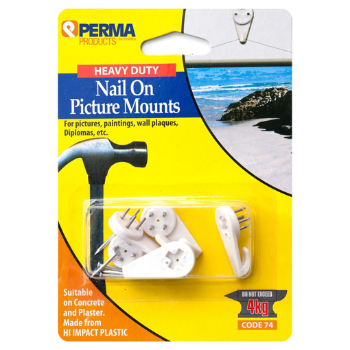 Picture of Picture Hook Medium White[5] - Nail On