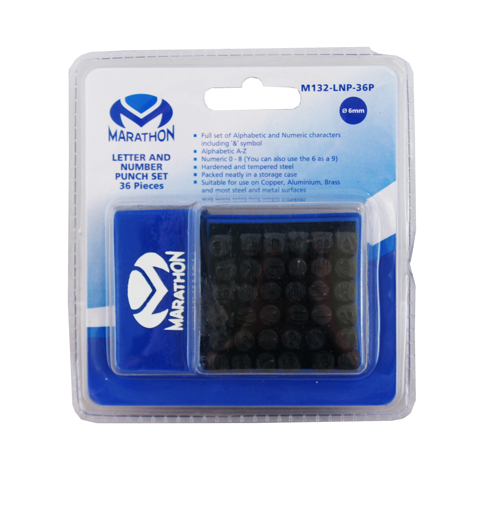 Picture of Letter & Number Punch Set 6mm - 36 Piece