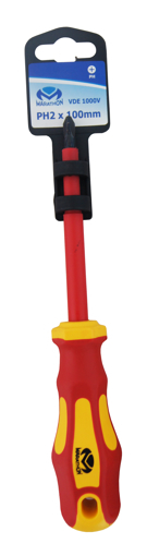 Picture of Screwdriver PH2x100mm Phillips VDE Insulated