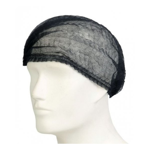 Picture of Mop Cap 12gsm Single Elastic Black [100]