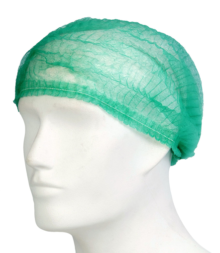 Picture of Mop Cap 12gsm Single Elastic Green [100]