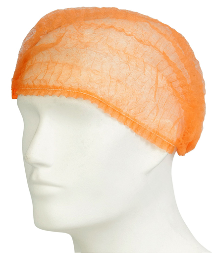Picture of Mop Cap 12gsm Single Elastic Orange [100]