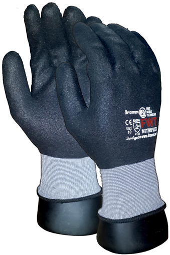 Picture of Glove Nitriflex Fully Coated Black Nitri Sz  7