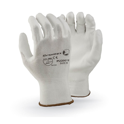 Picture of Glove Inspector White PU Palm Size  8