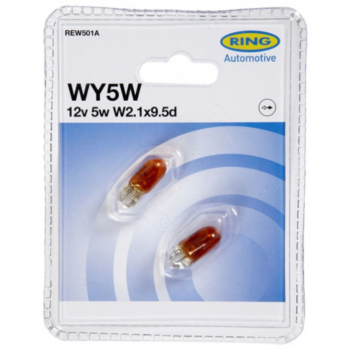 Picture of Bulb 12V Wedge WY5W  5.0Watt T10 Amber Blister[2]