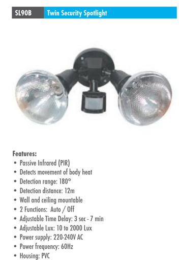 Picture of Spotlight Twin 180Deg PAR38