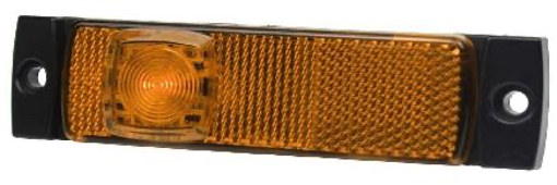 Picture of Reflector Rectangular LED 30x130mm Amber
