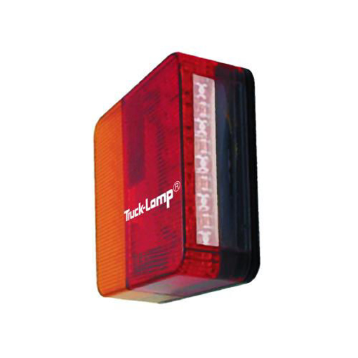 Picture of Taillight Square LED Amber/Red+NP 12V