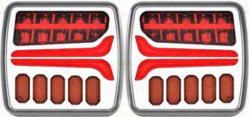 Picture of Taillight Square Set LED Dynamic 12V 110x103mm