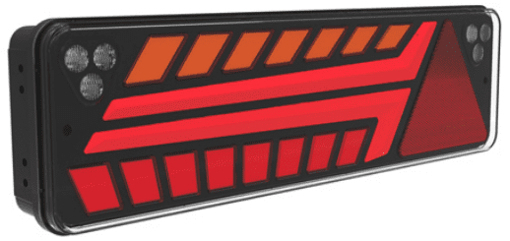 Picture of Taillight Rectangular LED Amber/Red/White L 12-24V