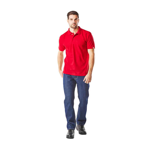 Picture of Golf Shirt Pique Knit Red X-Small