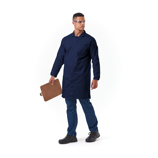 Picture of Dust Coat Small HACCP Navy Blue