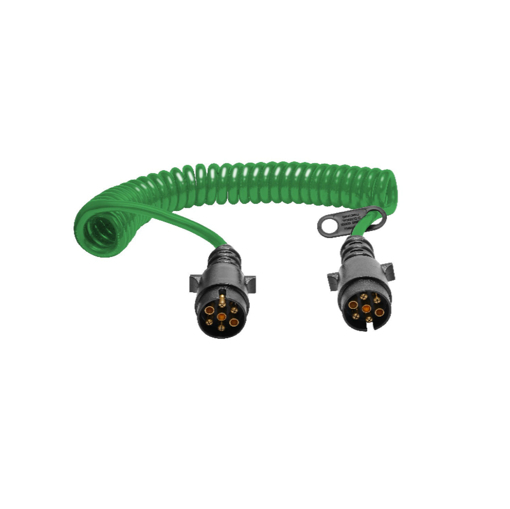 Picture of Suzi Coil 7 Core 1.5/2.0mm Green Nylon Plugs 3.5M