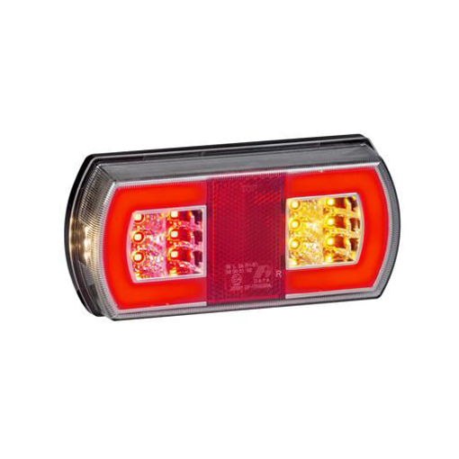Picture of Taillight Rectangular LED Amber/Red+NP R 12V