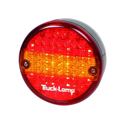 Picture of Taillight Round LED Amber/Red 24V 140mm