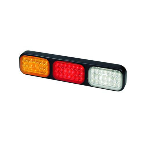 Picture of Taillight Rectangular LED Amber/Red/White 10-30V