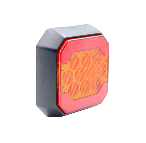 Picture of Taillight Square LED Amber/Red 12-24V 100mm