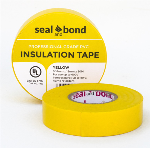 Picture of Insulation Tape 20Mx18x0.180mm Yellow