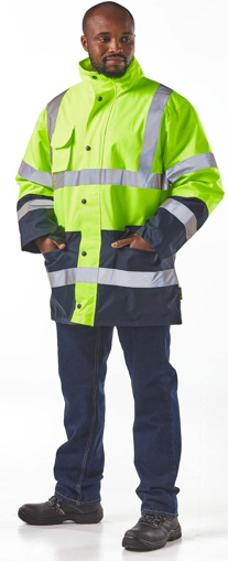 Picture of Jacket Wetpro Yellow + Navy Blue X-Large