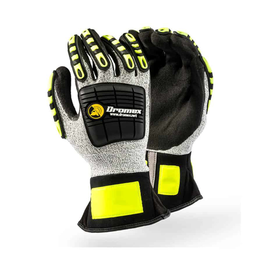 Picture of Glove Mach 777 Cut 5 Impact Black Palm Sz 11