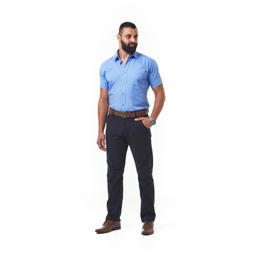Picture of Shirt Short Formal Sky Blue Large