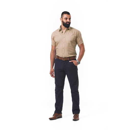 Picture of Shirt Short Formal Stone Large